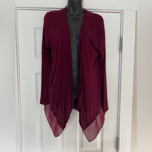 Design History Deep Burgundy Women's Cardigan